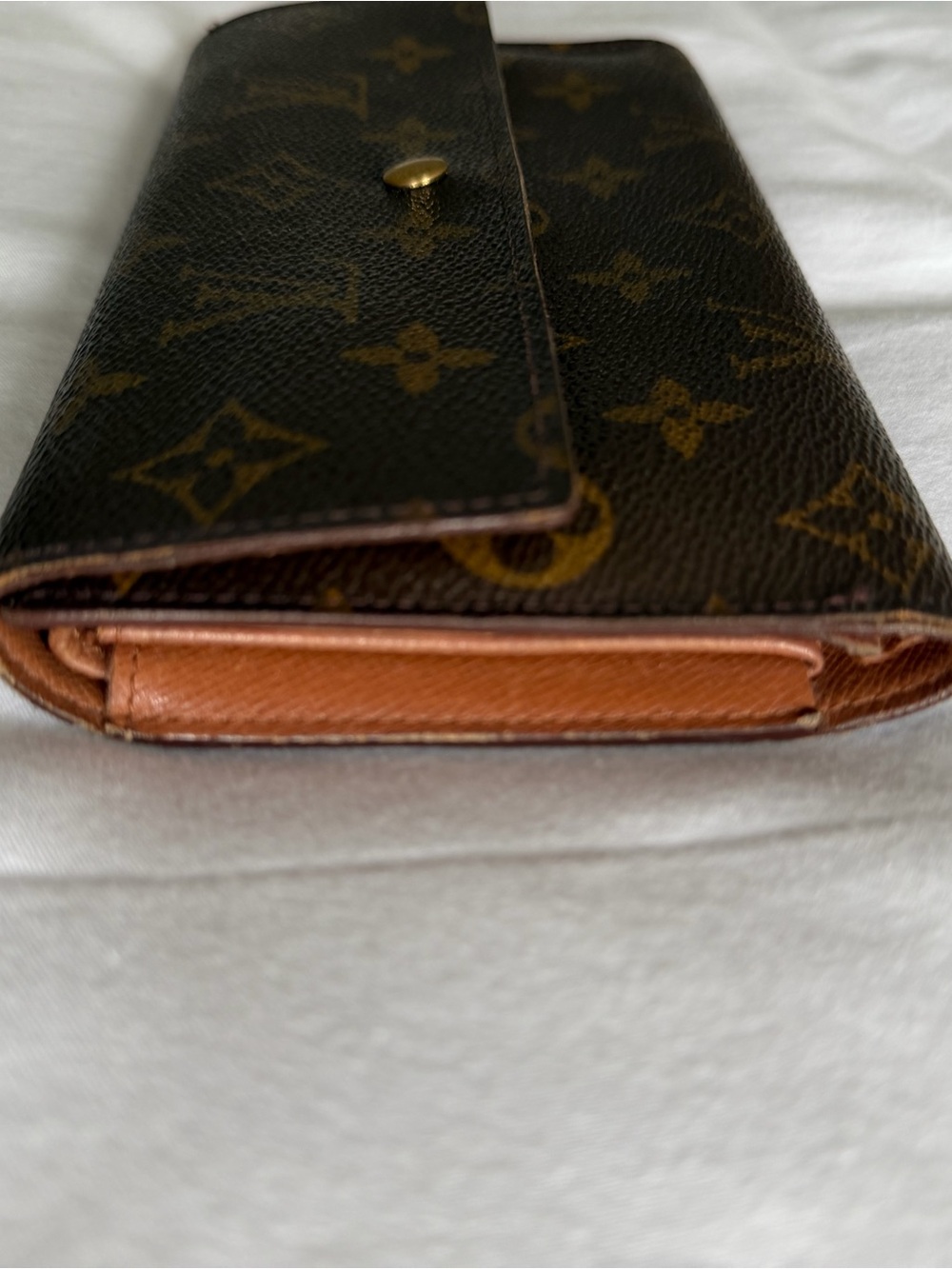 Louis Vuitton Monogram Canvas Continental Wallet in Brown and Gold - Picture 9 of 11